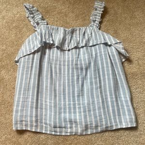 Abercrombie Kids Blue and white tank Size 13/14